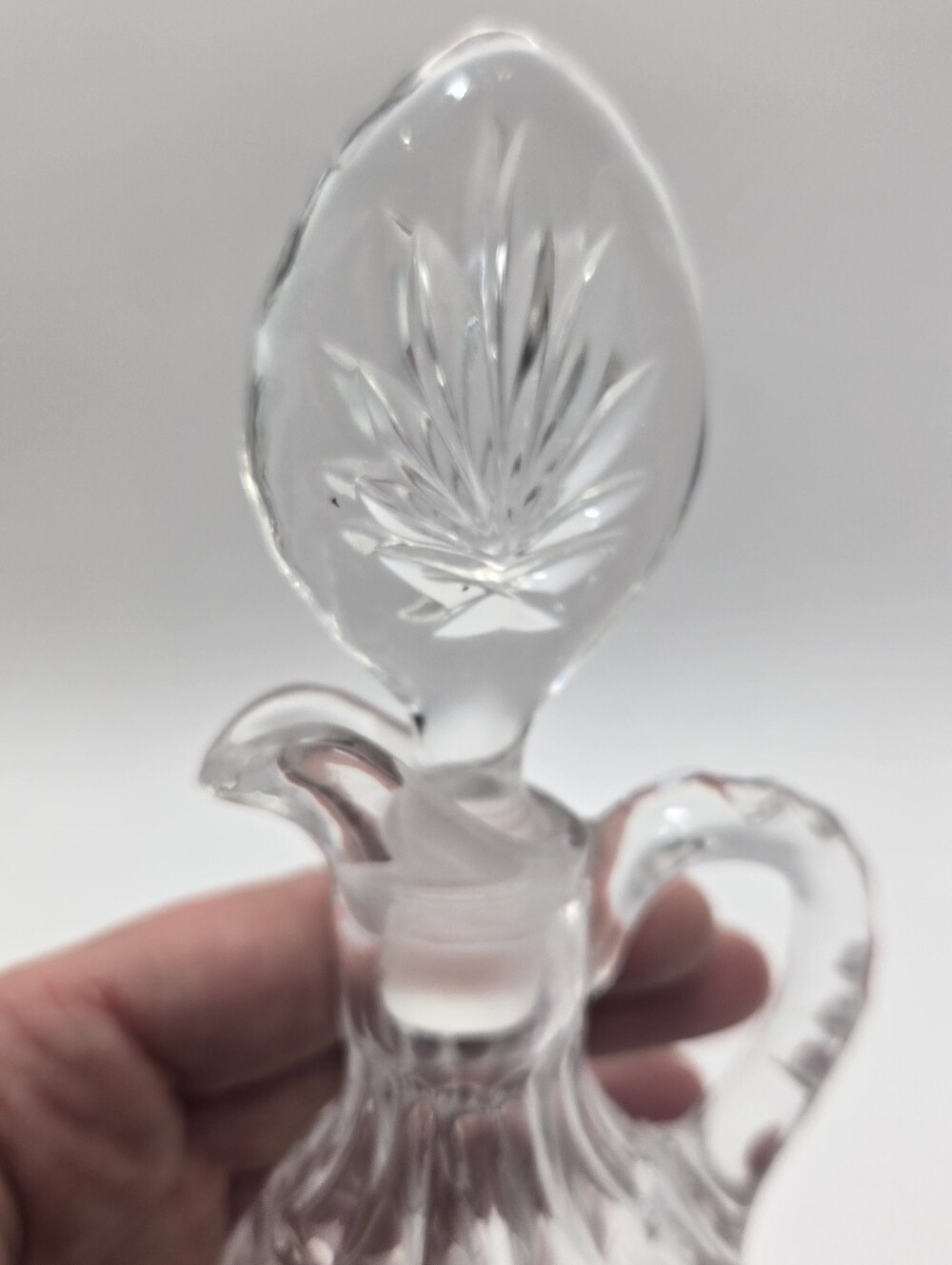 Echt Bleikristall 24% Lead Crystal Cruet Oil Dispenser From Germany - Picture 4 of 7